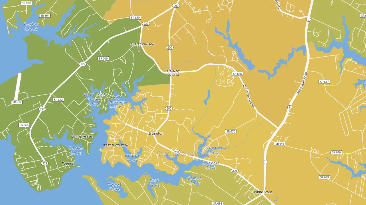 22480, VA Map of Vehicle Theft Rates