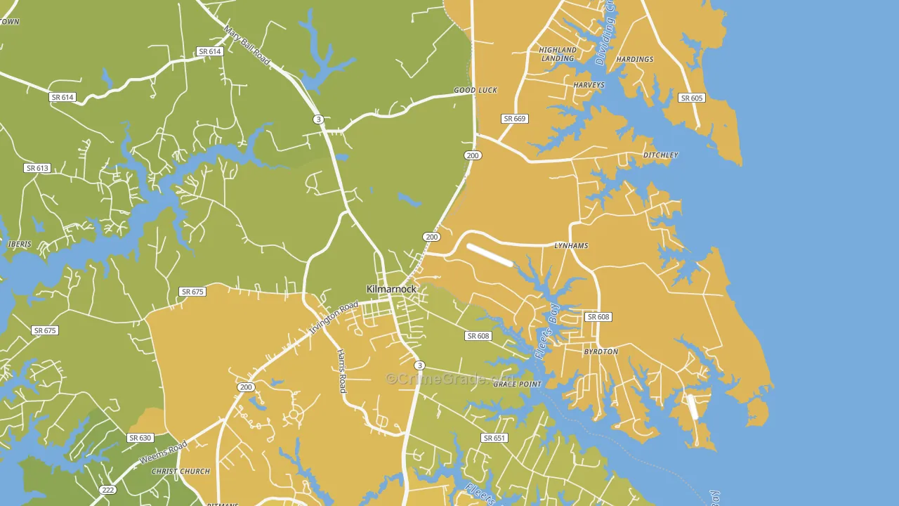 22482, VA Map of Vehicle Theft Rates