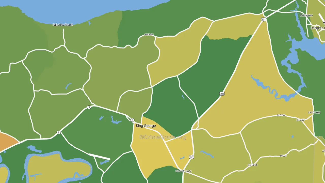 22485, VA Map of Vehicle Theft Rates