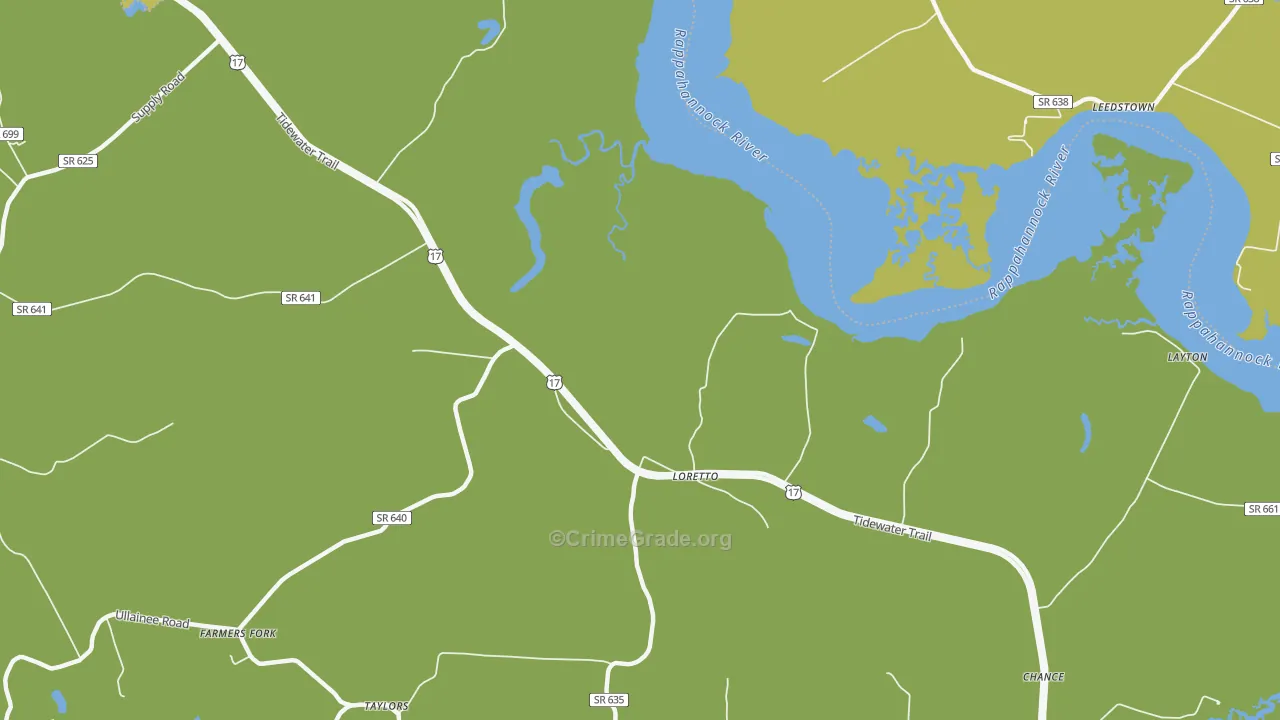 22509, VA Map of Vehicle Theft Rates