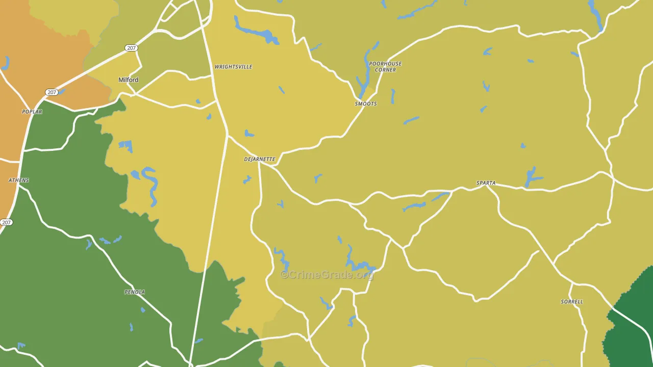 22514, VA Map of Vehicle Theft Rates