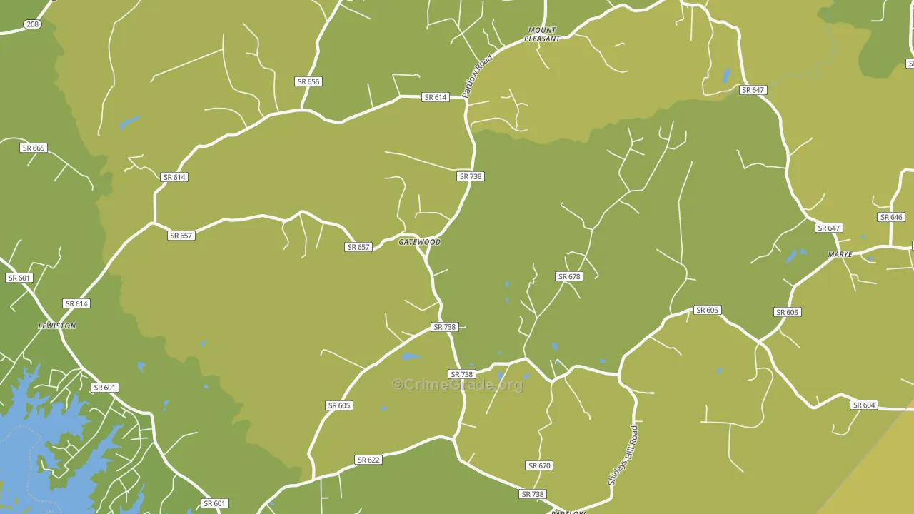 22534, VA Map of Vehicle Theft Rates