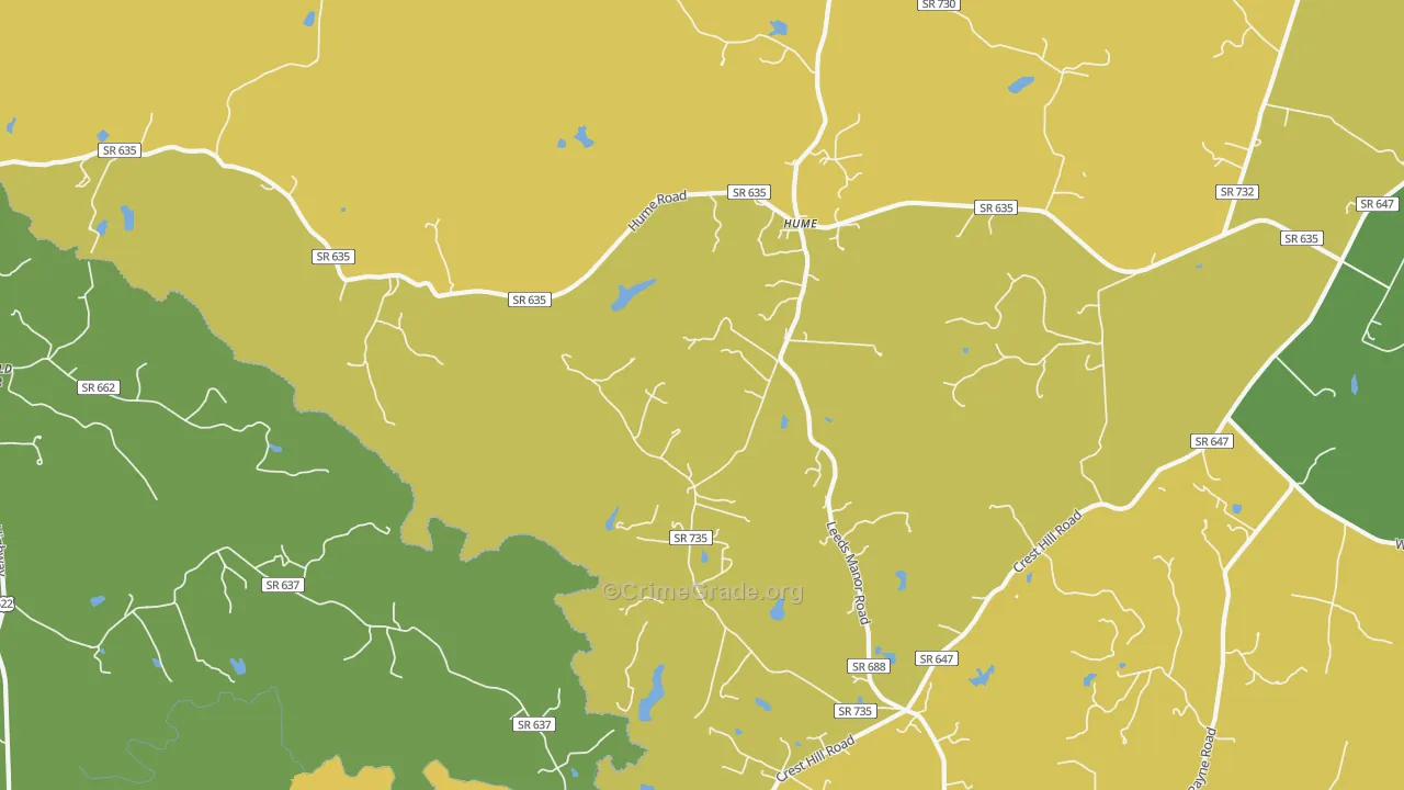 22639, VA Map of Vehicle Theft Rates
