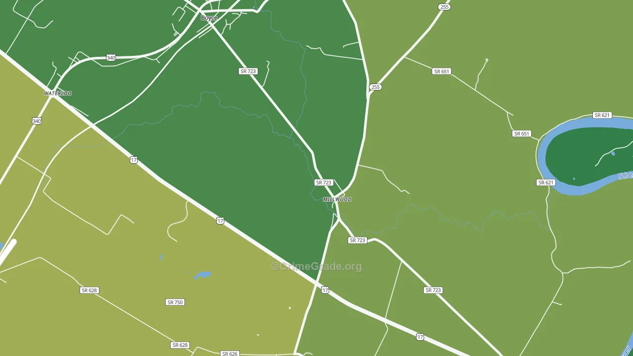 22646, VA Map of Vehicle Theft Rates