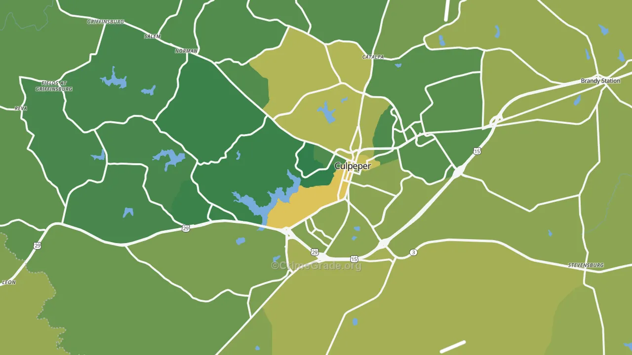 22701, VA Map of Vehicle Theft Rates