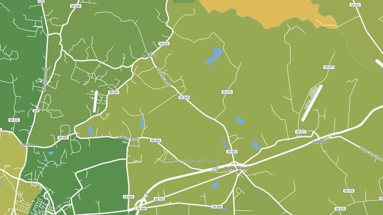 22714, VA Map of Vehicle Theft Rates