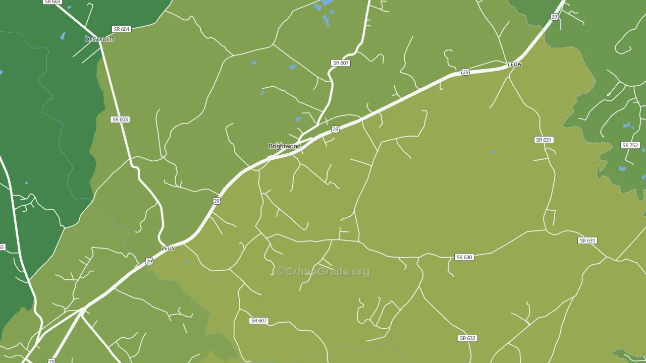 22715, VA Map of Vehicle Theft Rates