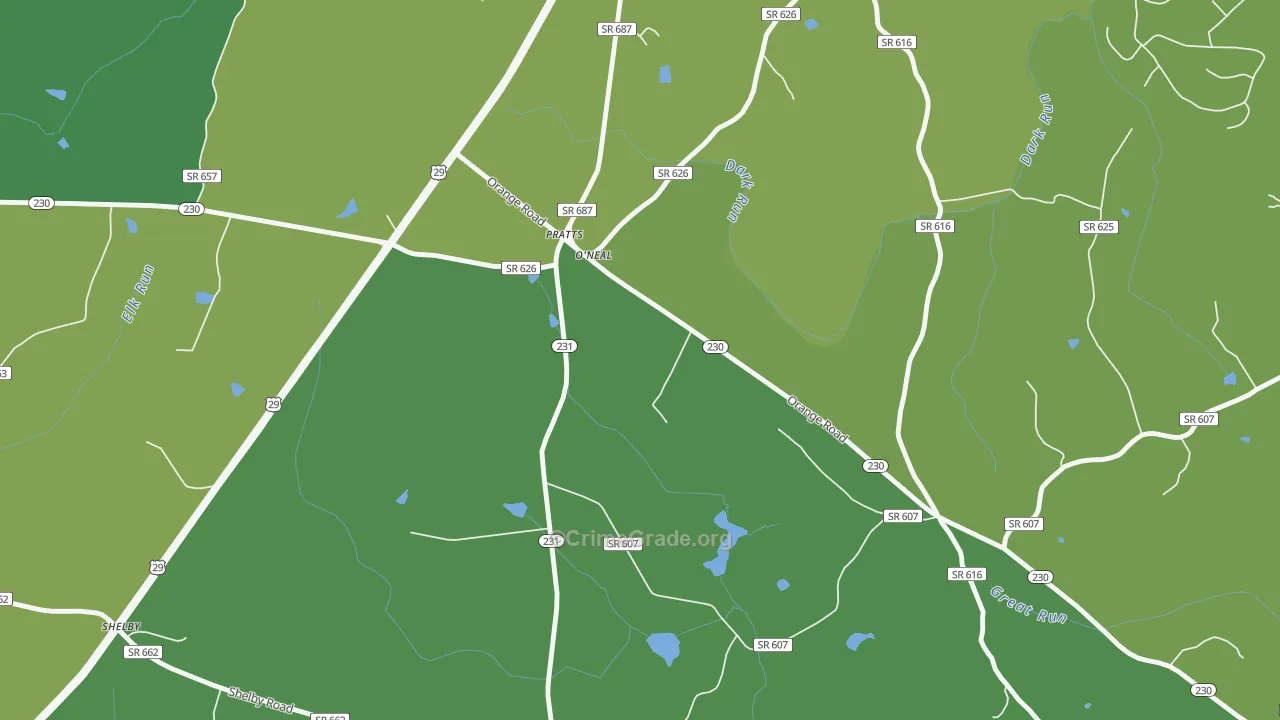 22731, VA Map of Vehicle Theft Rates