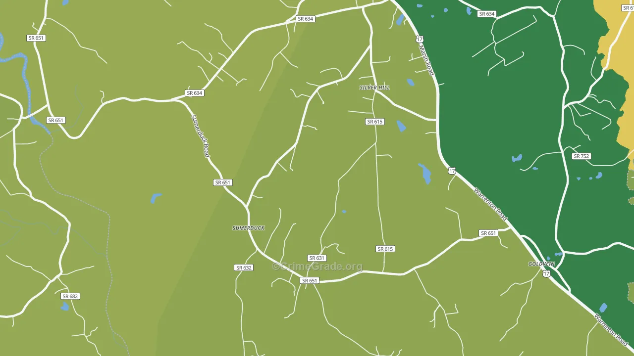 22742, VA Map of Vehicle Theft Rates