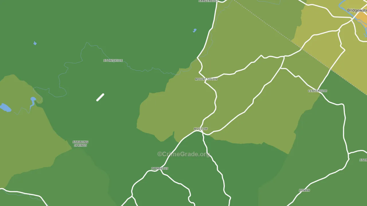 22843, VA Map of Vehicle Theft Rates