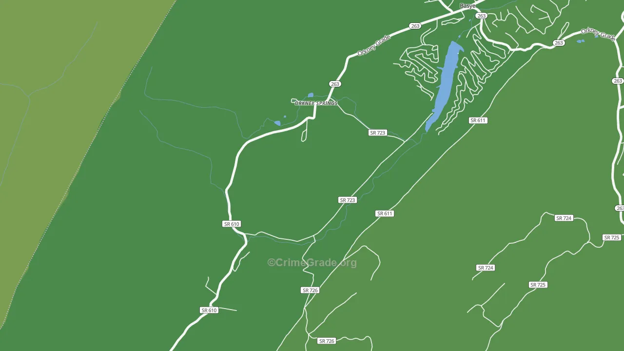 22845, VA Map of Vehicle Theft Rates