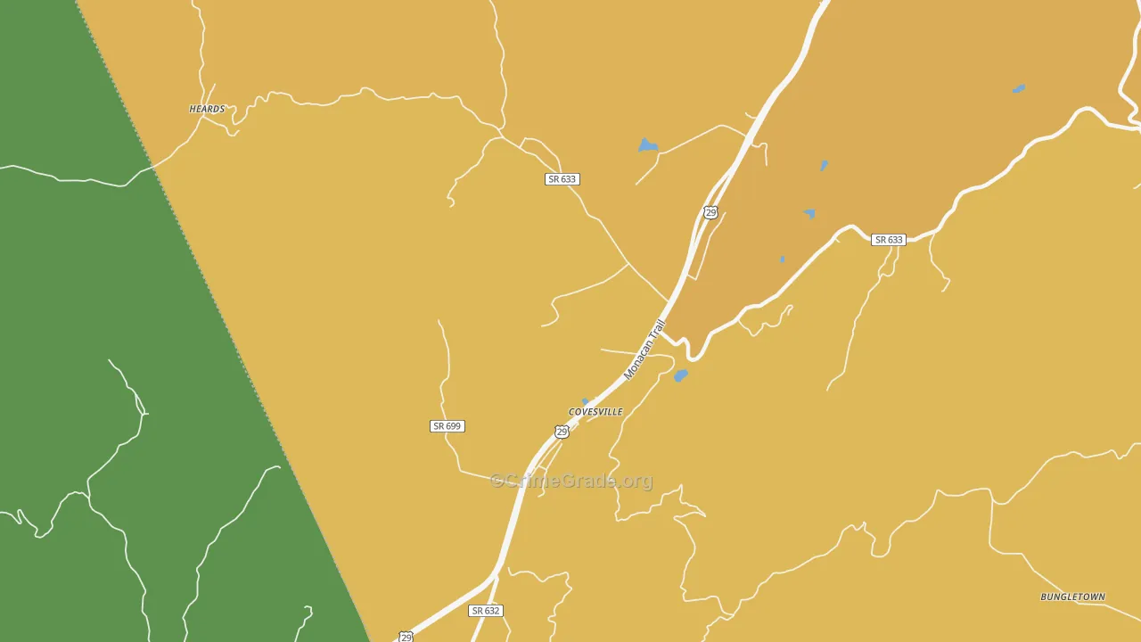 22931, VA Map of Vehicle Theft Rates