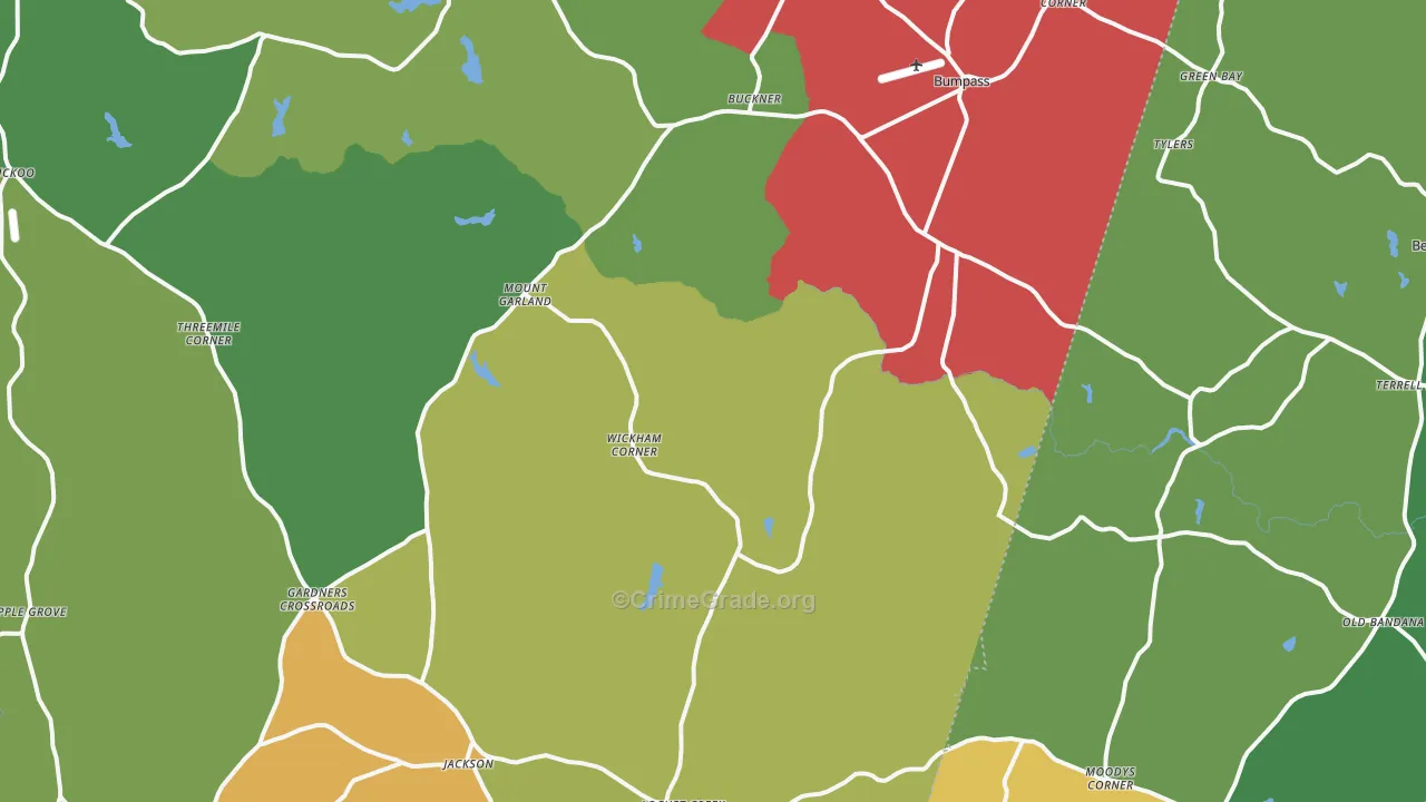 23024, VA Map of Vehicle Theft Rates
