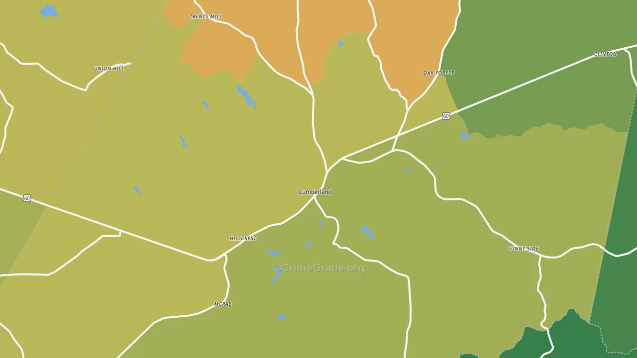 23040, VA Map of Vehicle Theft Rates