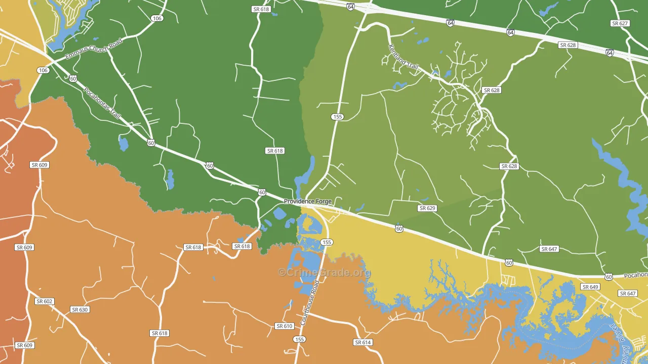 23140, VA Map of Vehicle Theft Rates