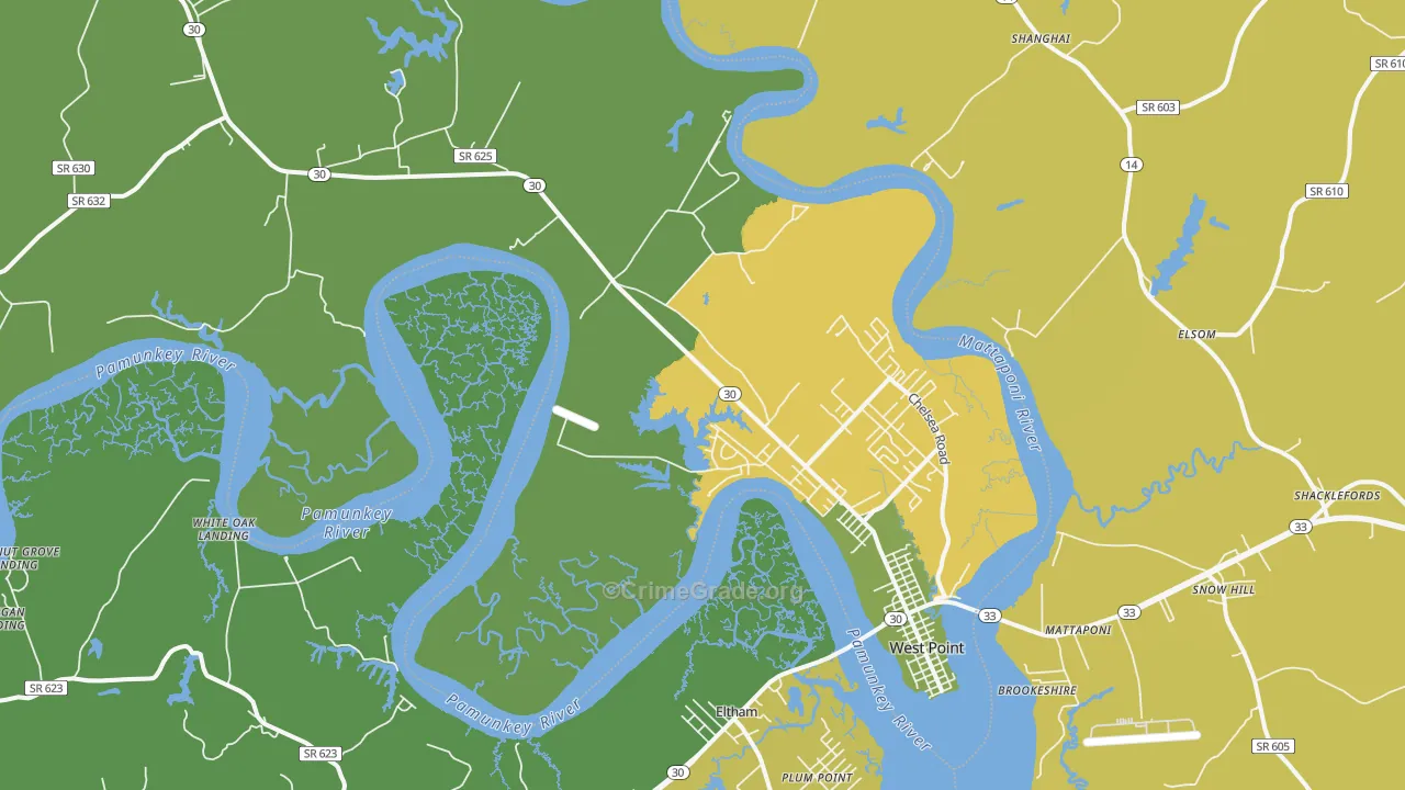 23181, VA Map of Vehicle Theft Rates