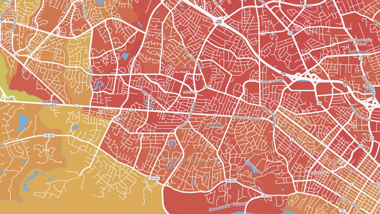 23229, VA Map of Vehicle Theft Rates