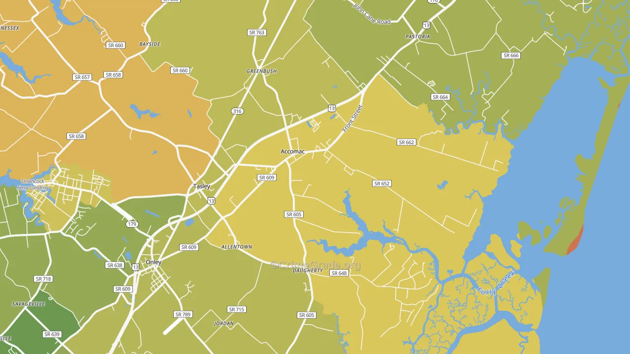 23301, VA Map of Vehicle Theft Rates
