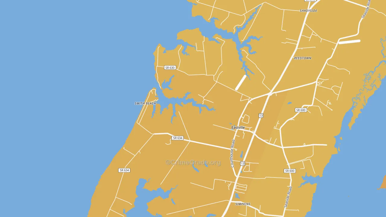 23347, VA Map of Vehicle Theft Rates