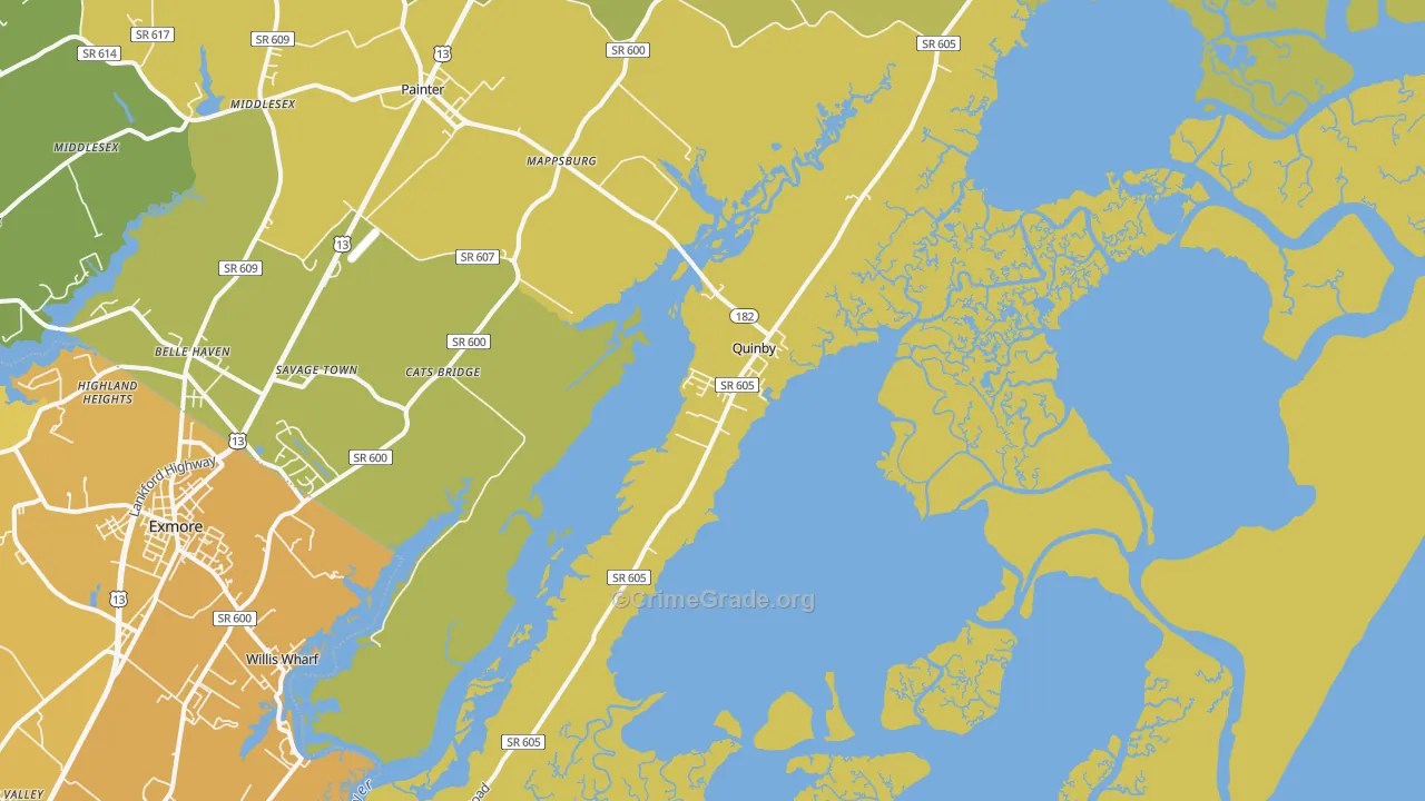 23423, VA Map of Vehicle Theft Rates