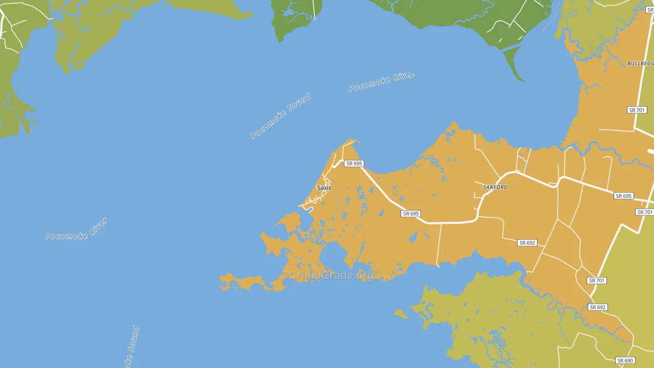 23427, VA Map of Vehicle Theft Rates