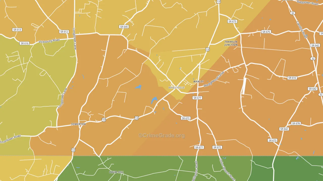 23438, VA Map of Vehicle Theft Rates