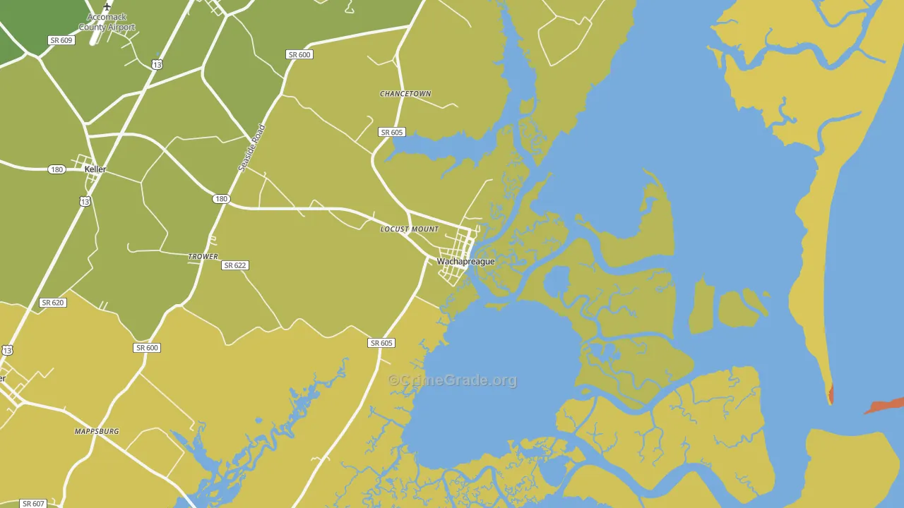23480, VA Map of Vehicle Theft Rates