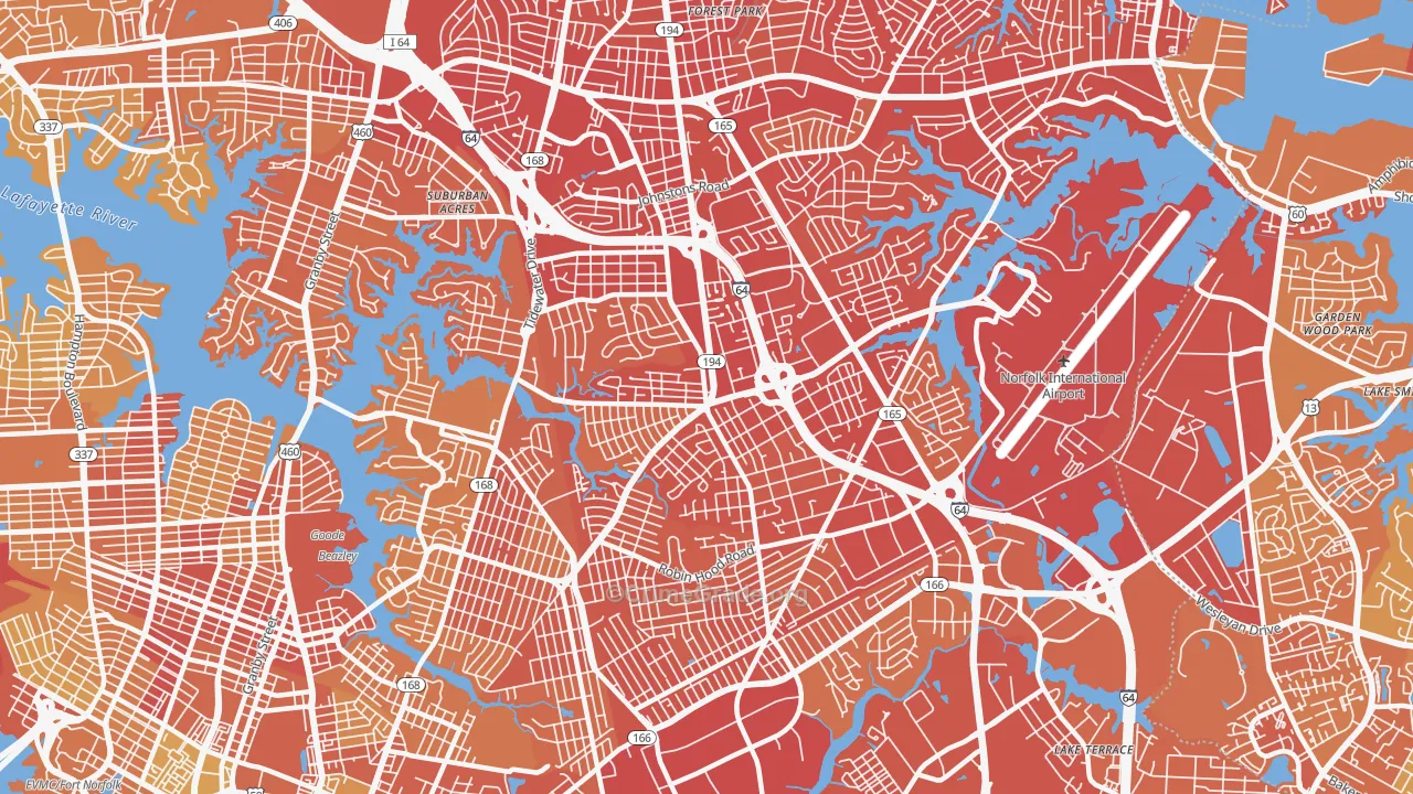23513, VA Map of Vehicle Theft Rates