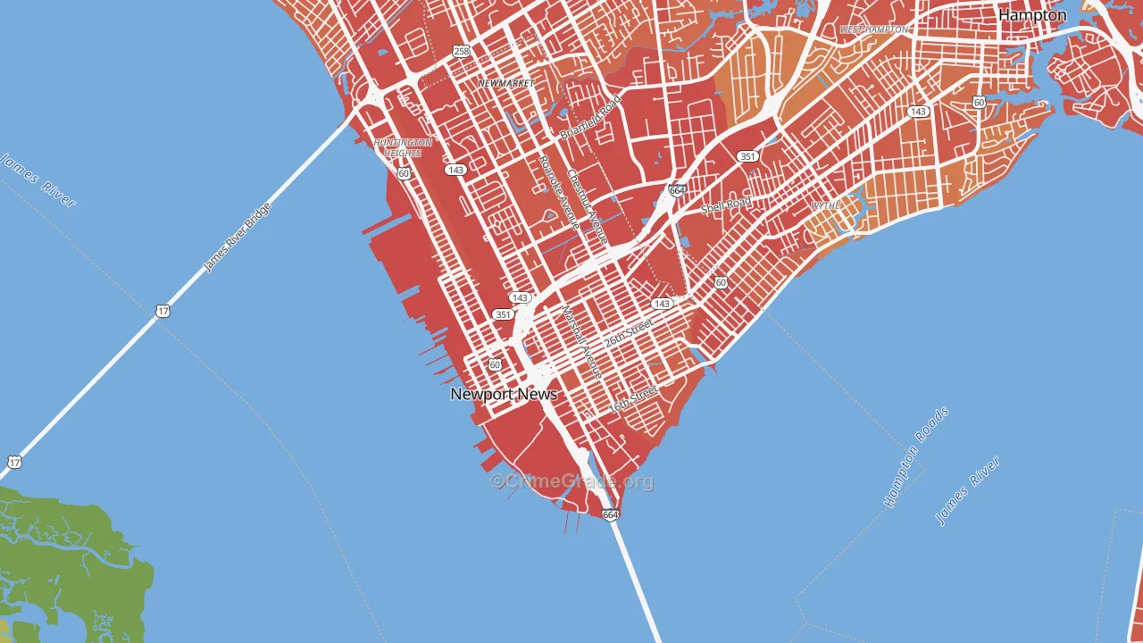 23607, VA Map of Vehicle Theft Rates