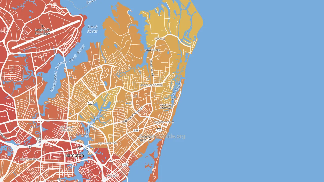 23664, VA Map of Vehicle Theft Rates