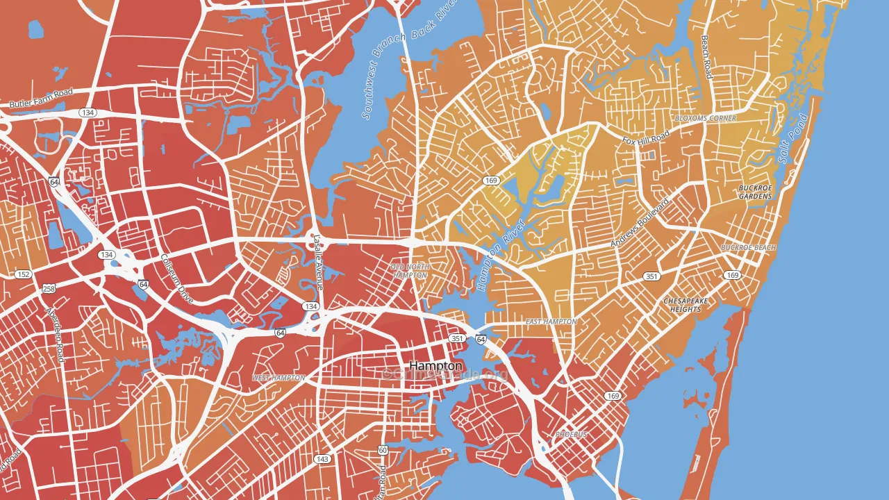 23669, VA Map of Vehicle Theft Rates