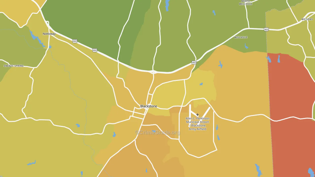 23824, VA Map of Vehicle Theft Rates