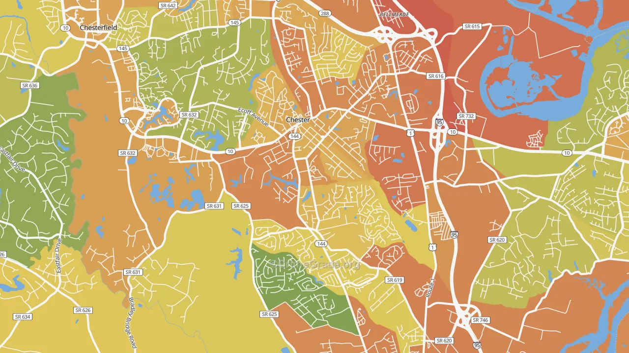 23831, VA Map of Vehicle Theft Rates