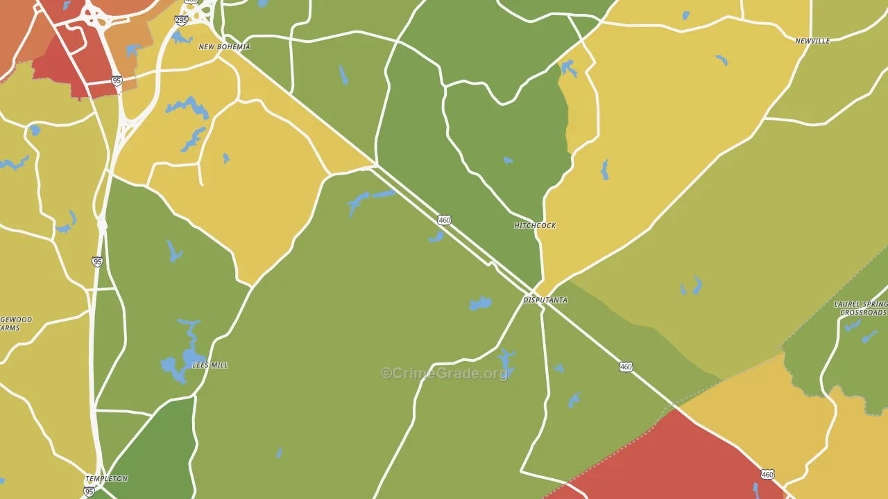 23842, VA Map of Vehicle Theft Rates