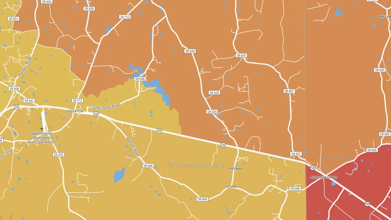 23856, VA Map of Vehicle Theft Rates