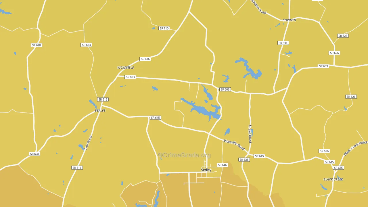 23878, VA Map of Vehicle Theft Rates