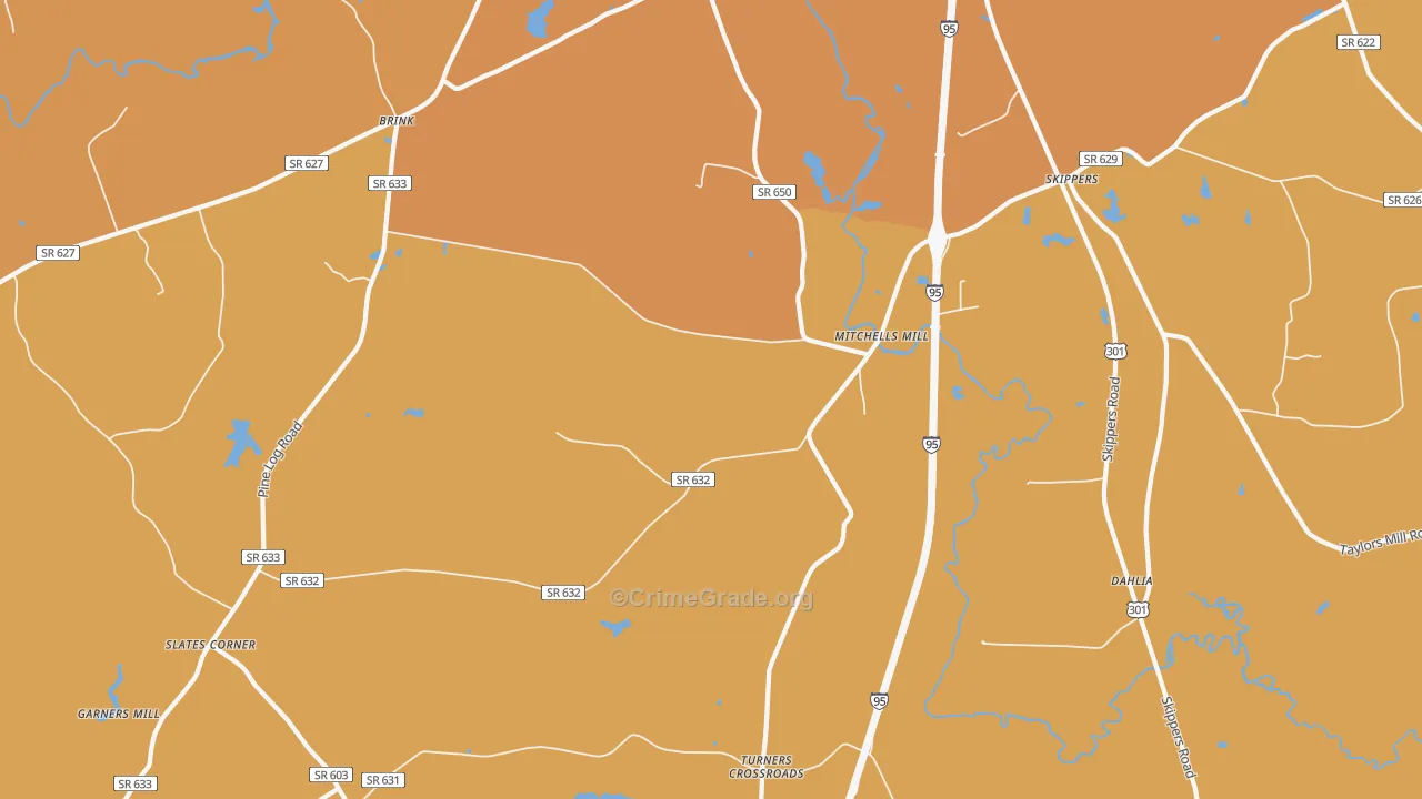 23879, VA Map of Vehicle Theft Rates