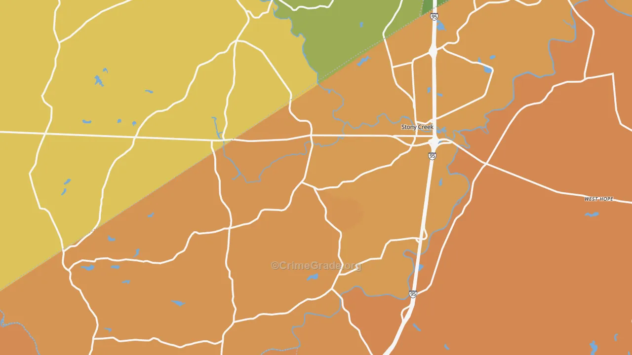 23882, VA Map of Vehicle Theft Rates