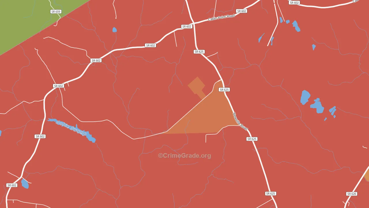 23891, VA Map of Vehicle Theft Rates