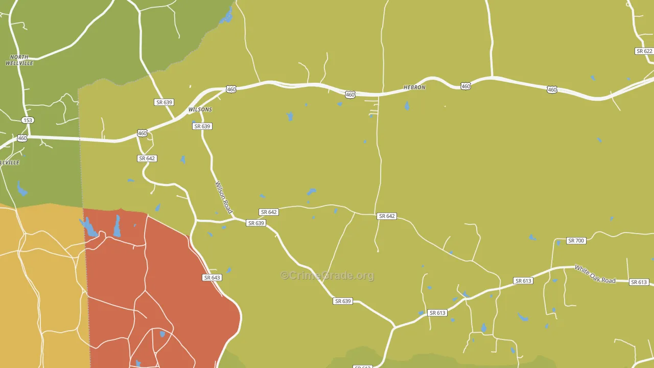 23894, VA Map of Vehicle Theft Rates