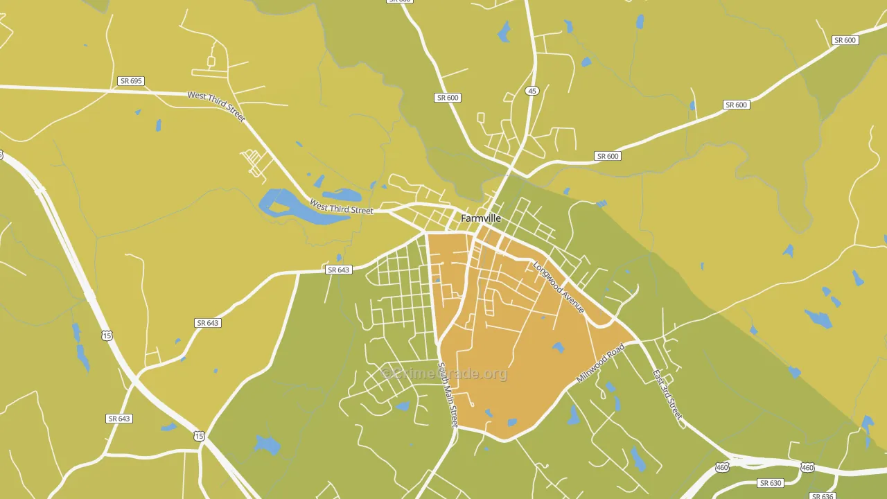 23909, VA Map of Vehicle Theft Rates