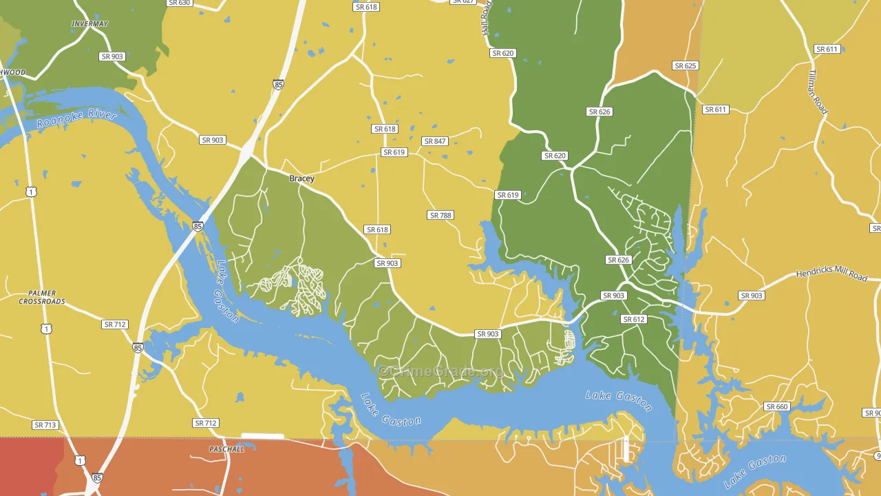 23919, VA Map of Vehicle Theft Rates