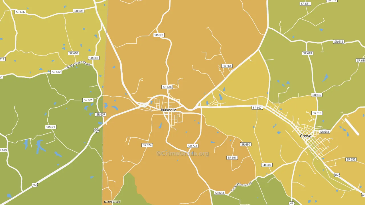 23922, VA Map of Vehicle Theft Rates