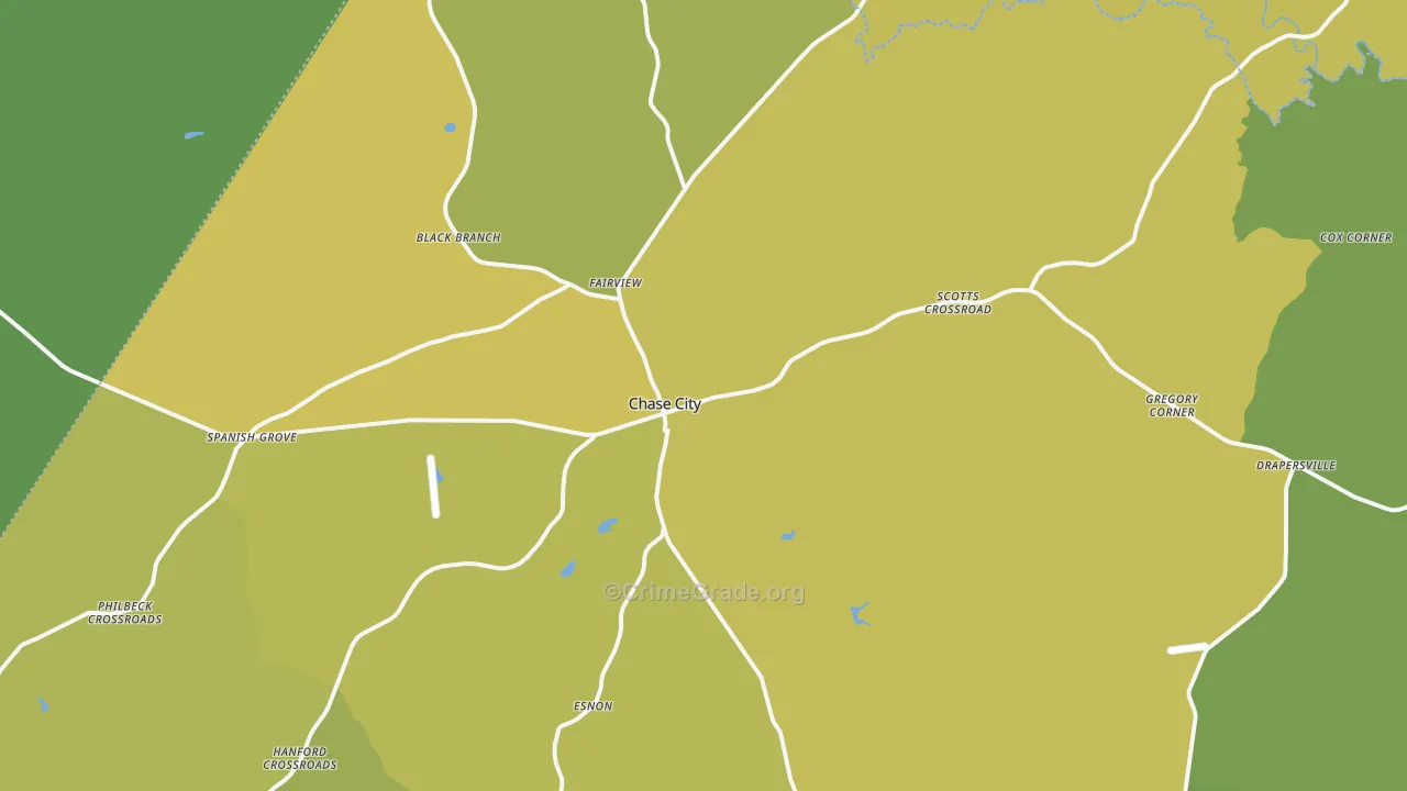 23924, VA Map of Vehicle Theft Rates