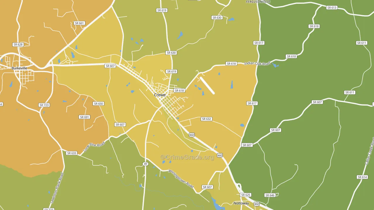 23930, VA Map of Vehicle Theft Rates