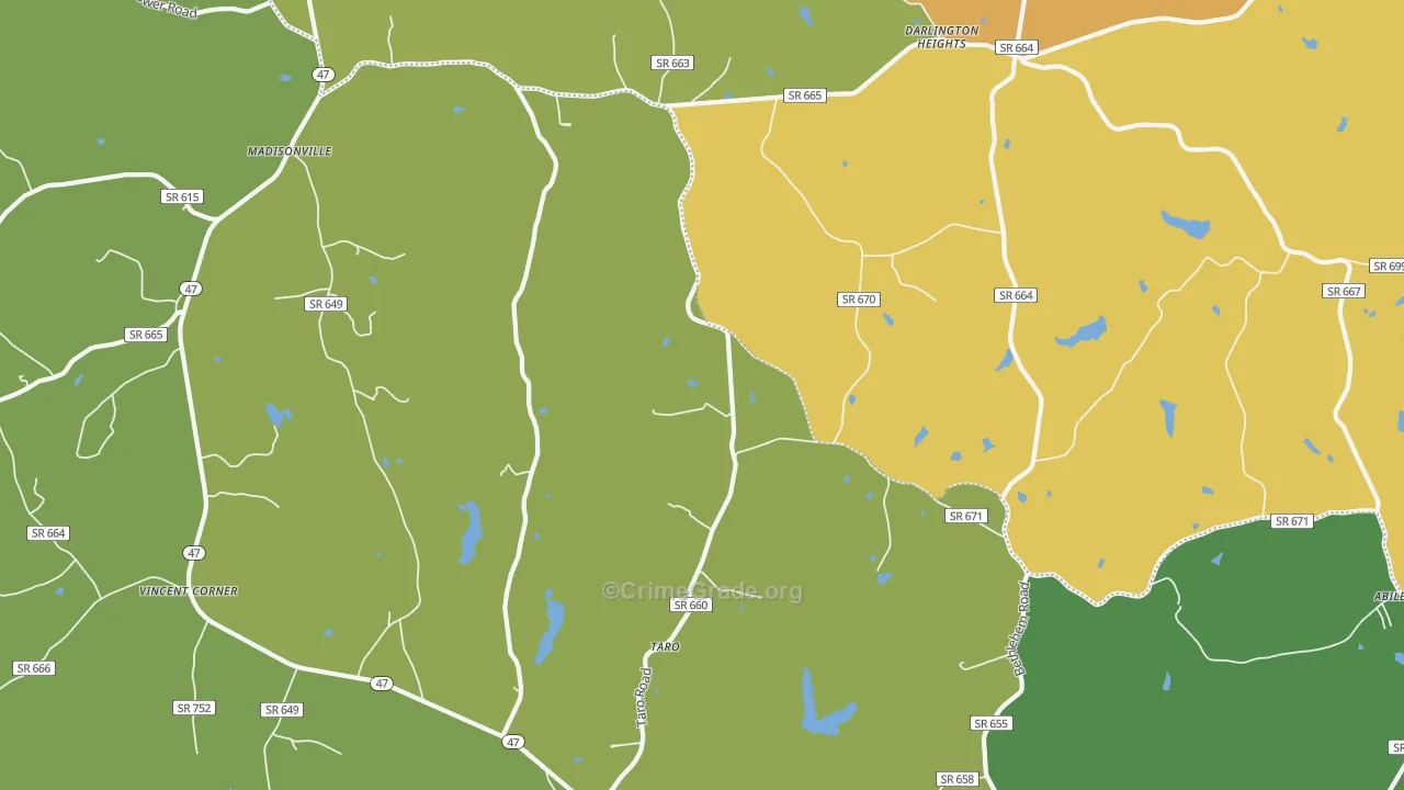 23934, VA Map of Vehicle Theft Rates