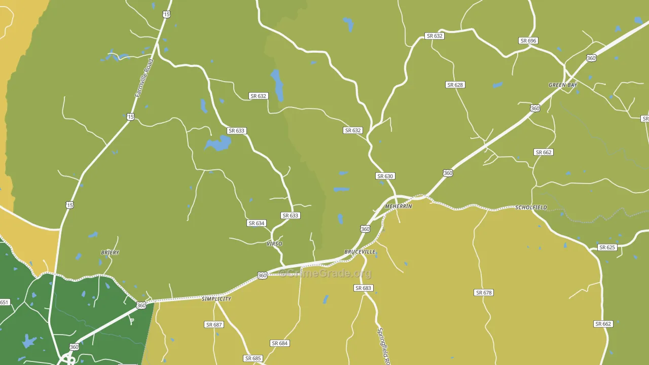 23954, VA Map of Vehicle Theft Rates
