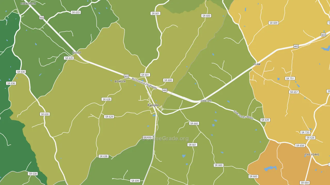 23958, VA Map of Vehicle Theft Rates