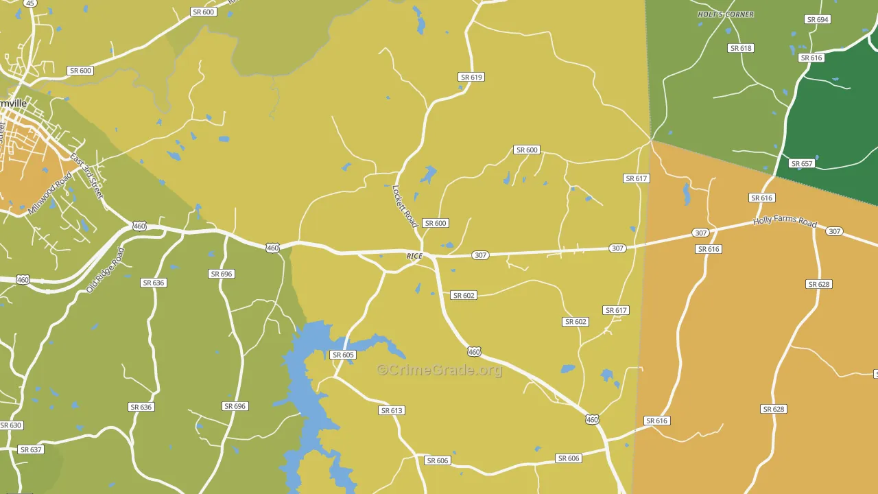 23966, VA Map of Vehicle Theft Rates