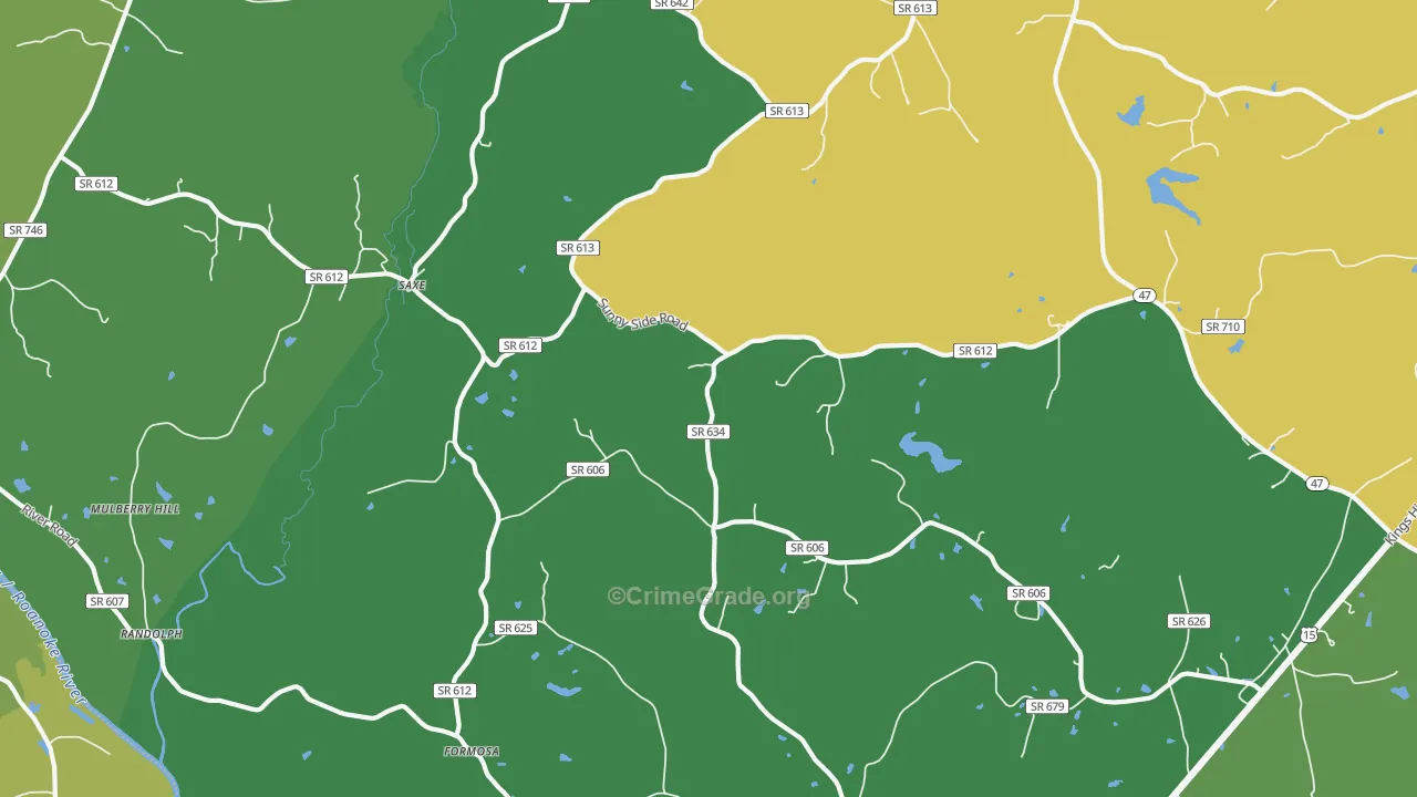 23967, VA Map of Vehicle Theft Rates